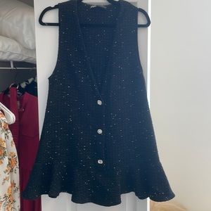 Zara Black Jumper Mini Dress